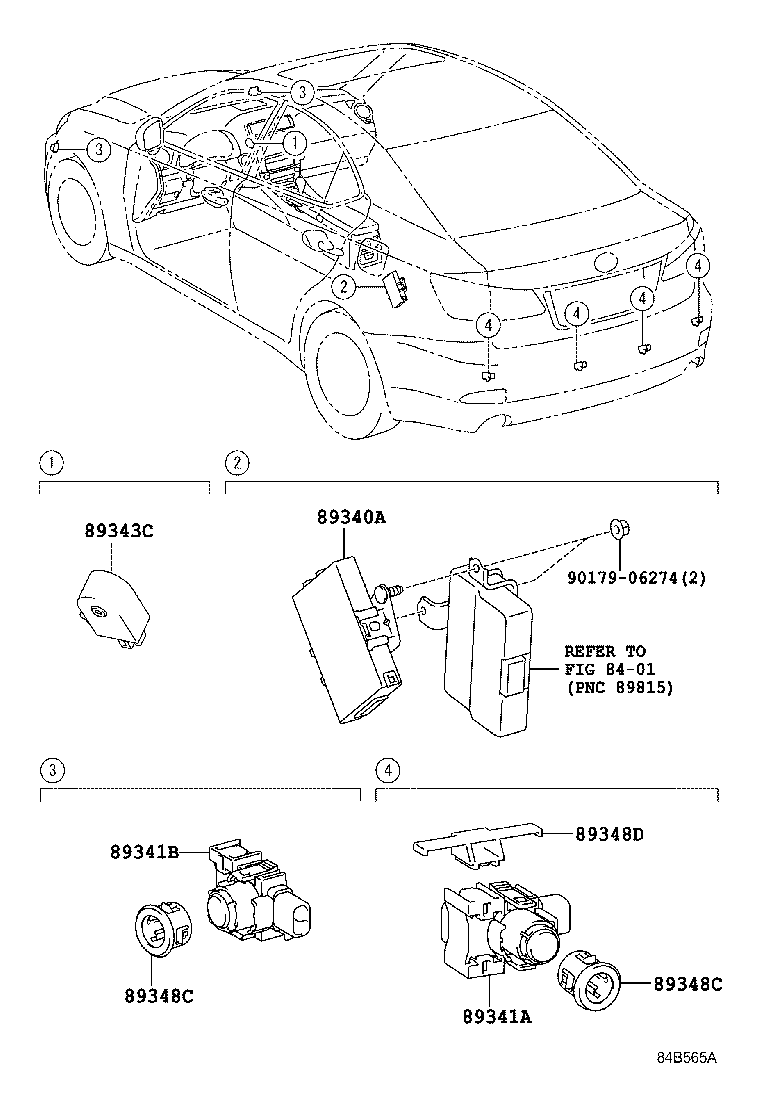 89340-53020 COMPUTER ASSY, CLEARANCE WARNING product image