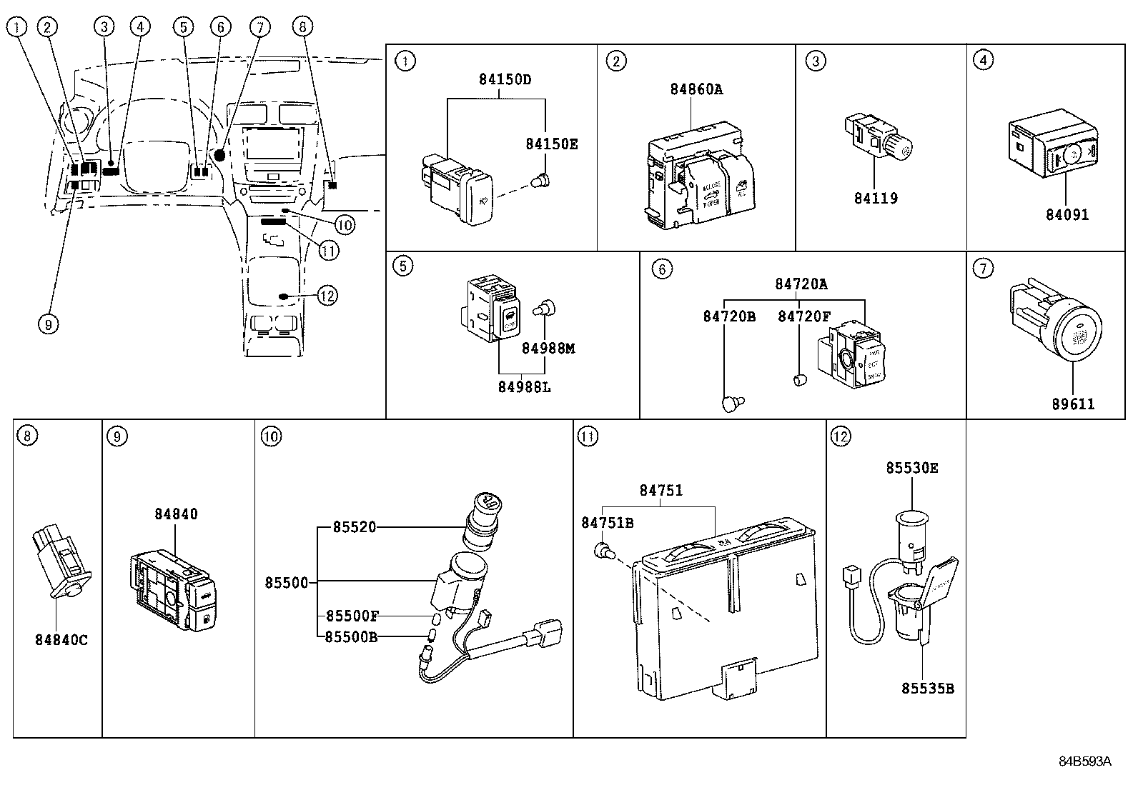 82672-53160 COVER, JUNCTION BLOCK product image