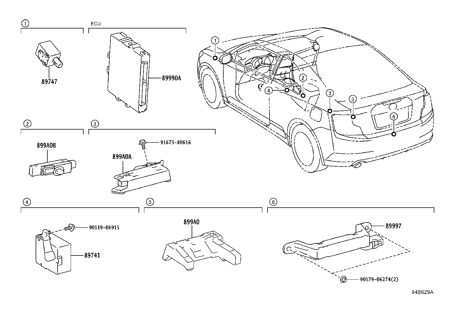 89741-21050 RECEIVER, DOOR CONTROL product image