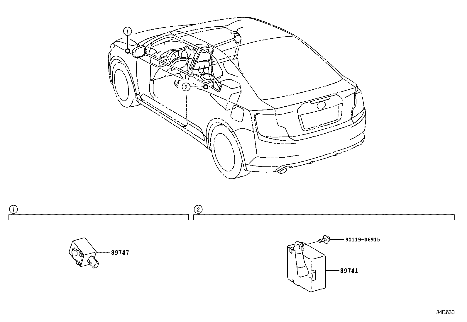 89741-21050 RECEIVER, DOOR CONTROL product image