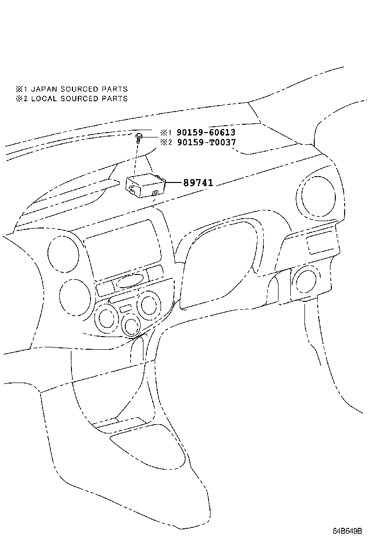 89740-0D050 RECEIVER, DOOR CONTROL product image