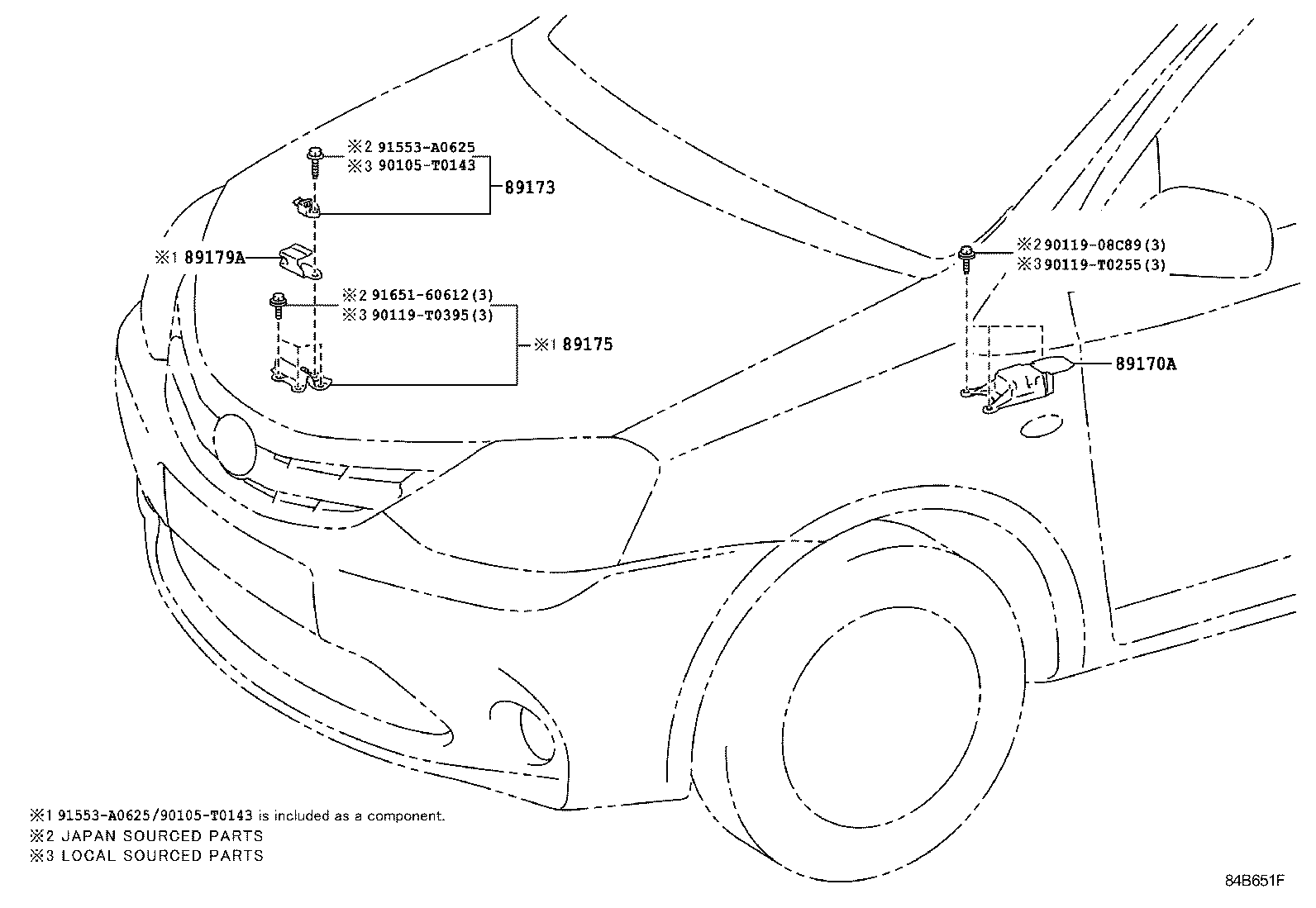 89170-0D580 COMPUTER ASSY, AIR BAG product image