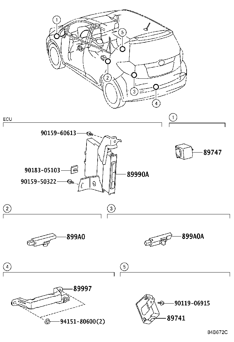 89990-52170 COMPUTER ASSY, SMART KEY product image