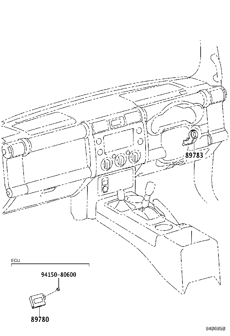 89780-35160 COMPUTER ASSY, TRANSPONDER KEY product image