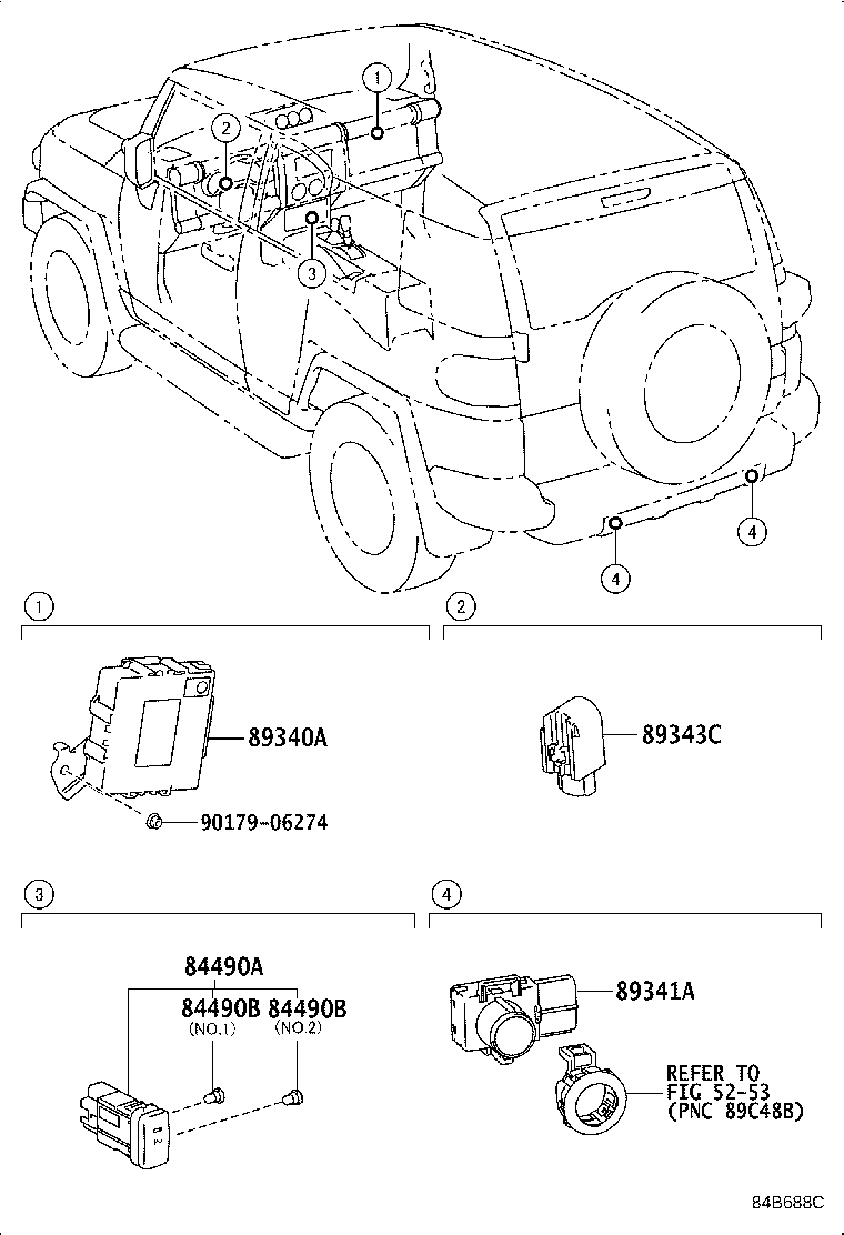 89340-35010 COMPUTER ASSY, CLEARANCE WARNING product image