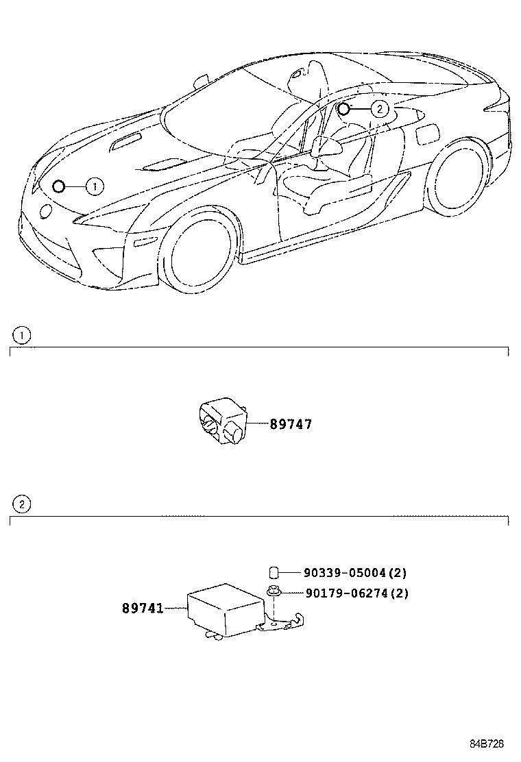 89741-77030 RECEIVER, DOOR CONTROL product image