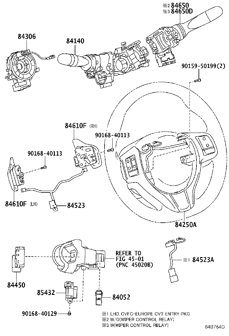 69065-52050 CYLINDER SUB-ASSY, AIR BAG CUT OFF SWITCH product image