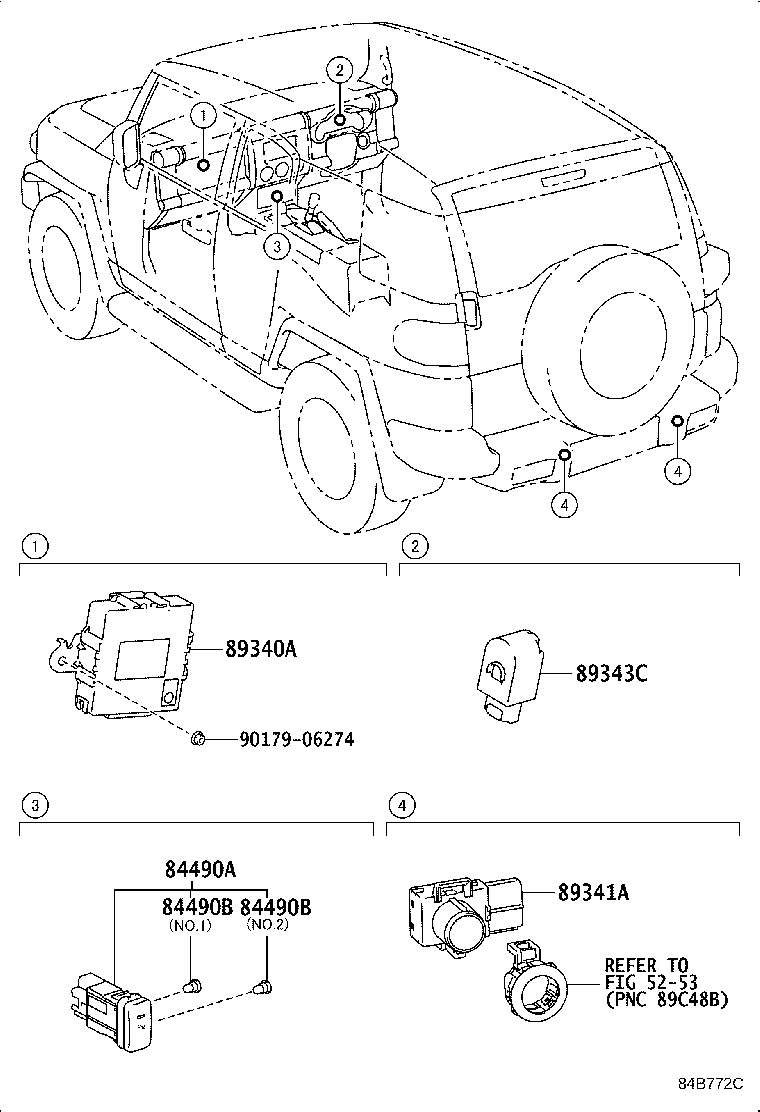 89340-35010 COMPUTER ASSY, CLEARANCE WARNING product image