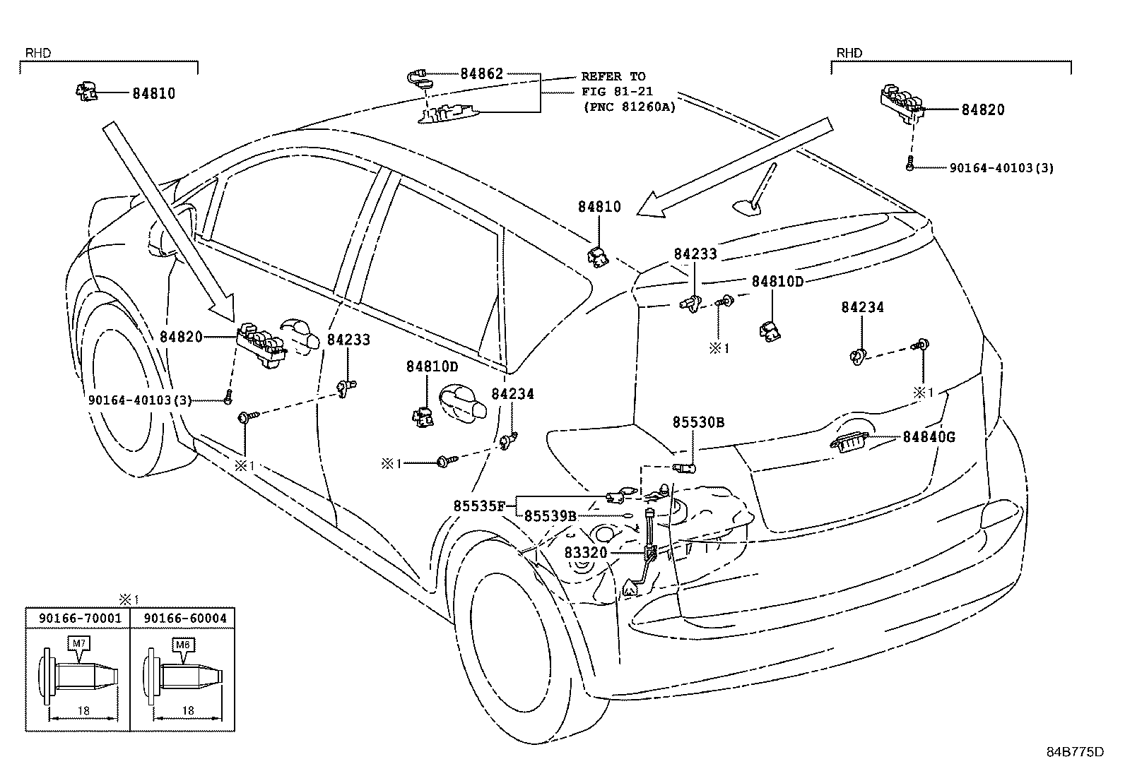 69065-52050 CYLINDER SUB-ASSY, AIR BAG CUT OFF SWITCH product image