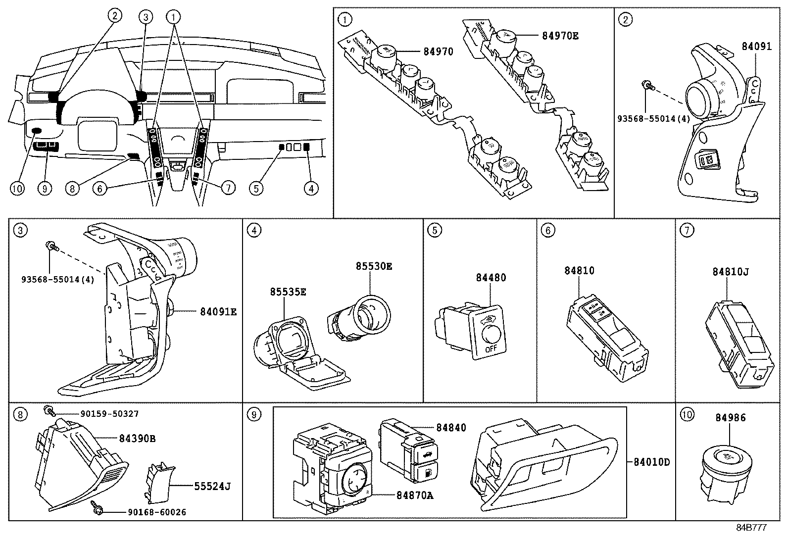 82730-77040 BLOCK ASSY, DRIVER SIDE JUNCTION product image