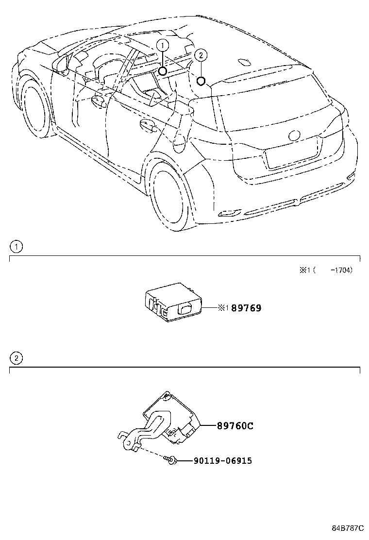 89760-76010 RECEIVER ASSY, TIRE PRESSURE MONITOR product image