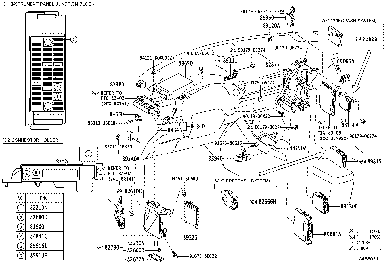 82730-76012 BLOCK ASSY, INSTRUMENT PANEL JUNCTION product image