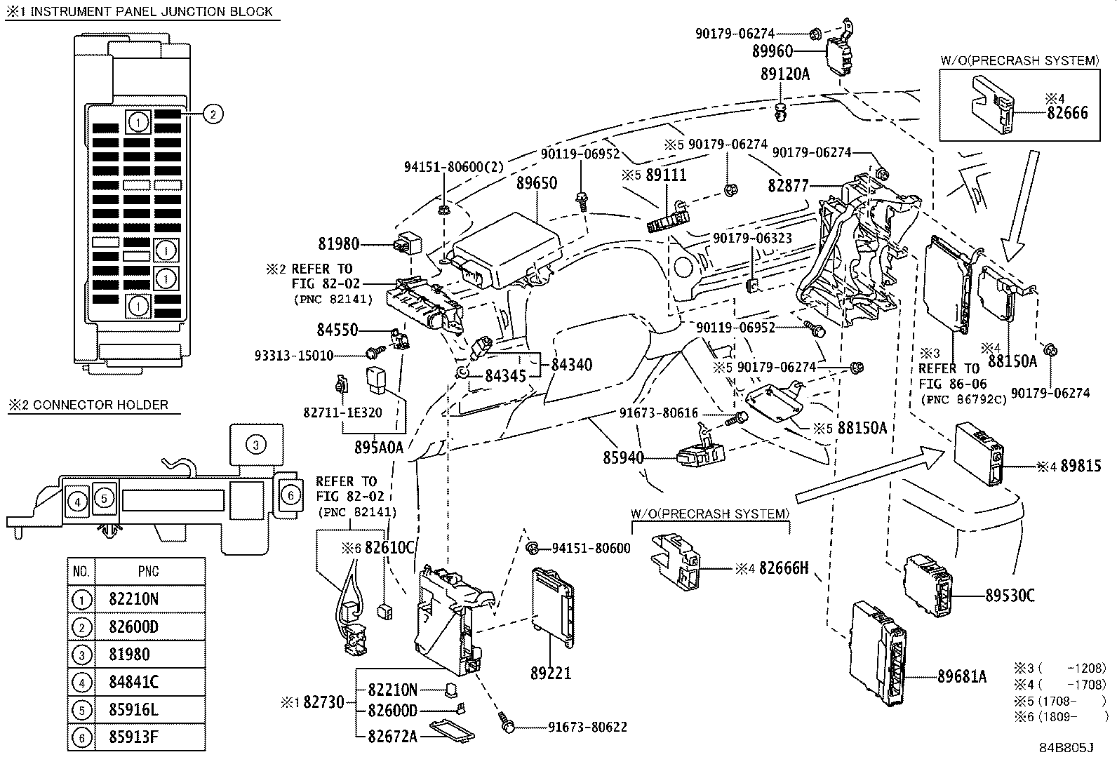82730-76023 BLOCK ASSY, INSTRUMENT PANEL JUNCTION product image