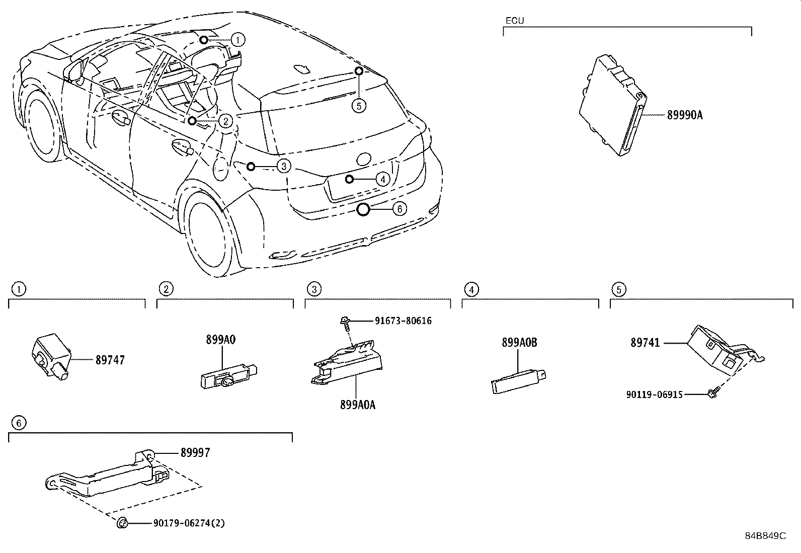 89990-76030 COMPUTER ASSY, SMART KEY product image