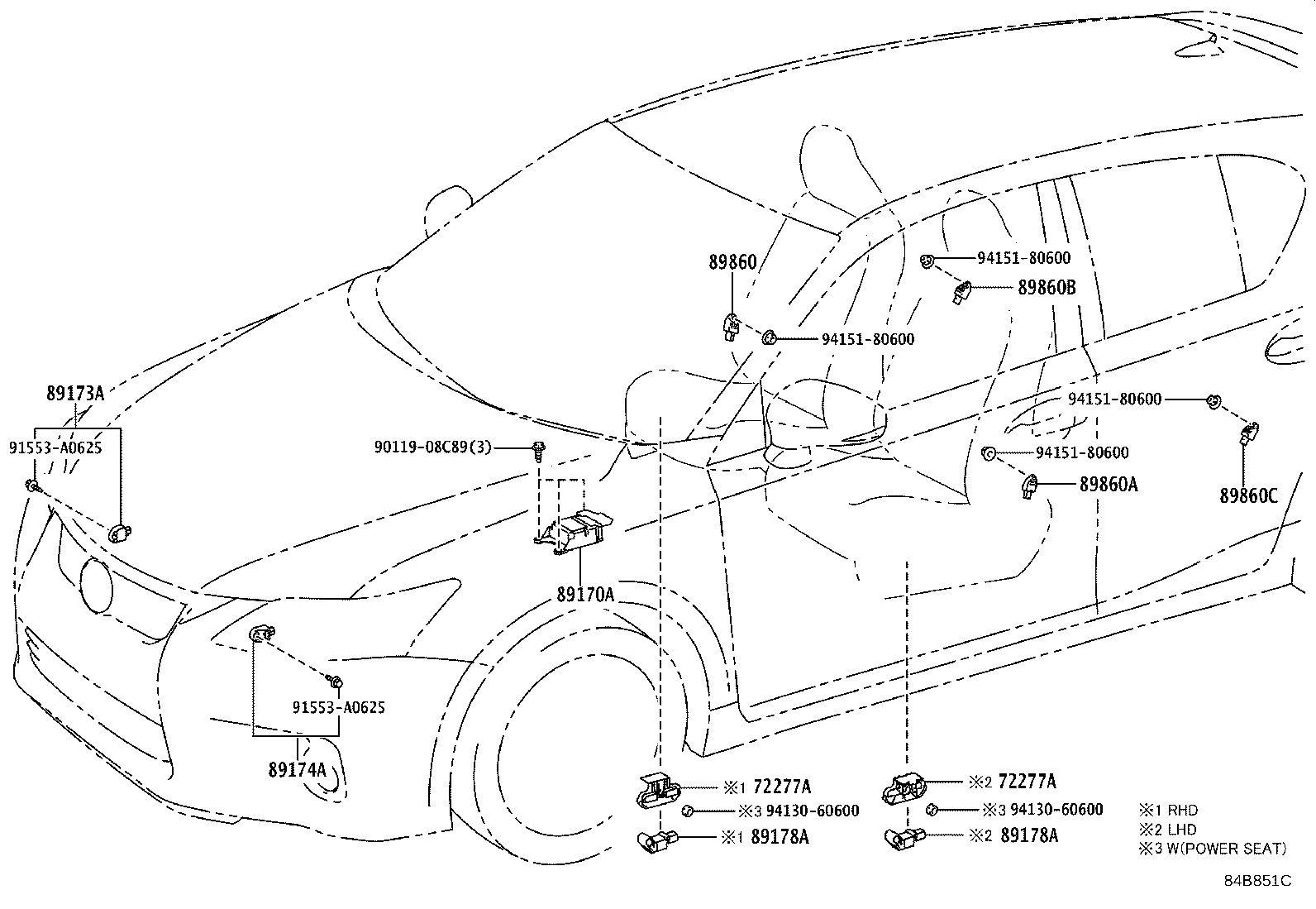 89170-76180 COMPUTER ASSY, AIR BAG product image
