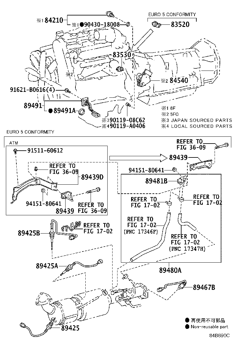 55936-60010 SWITCH, CENTER CLUSTER MODULE product image