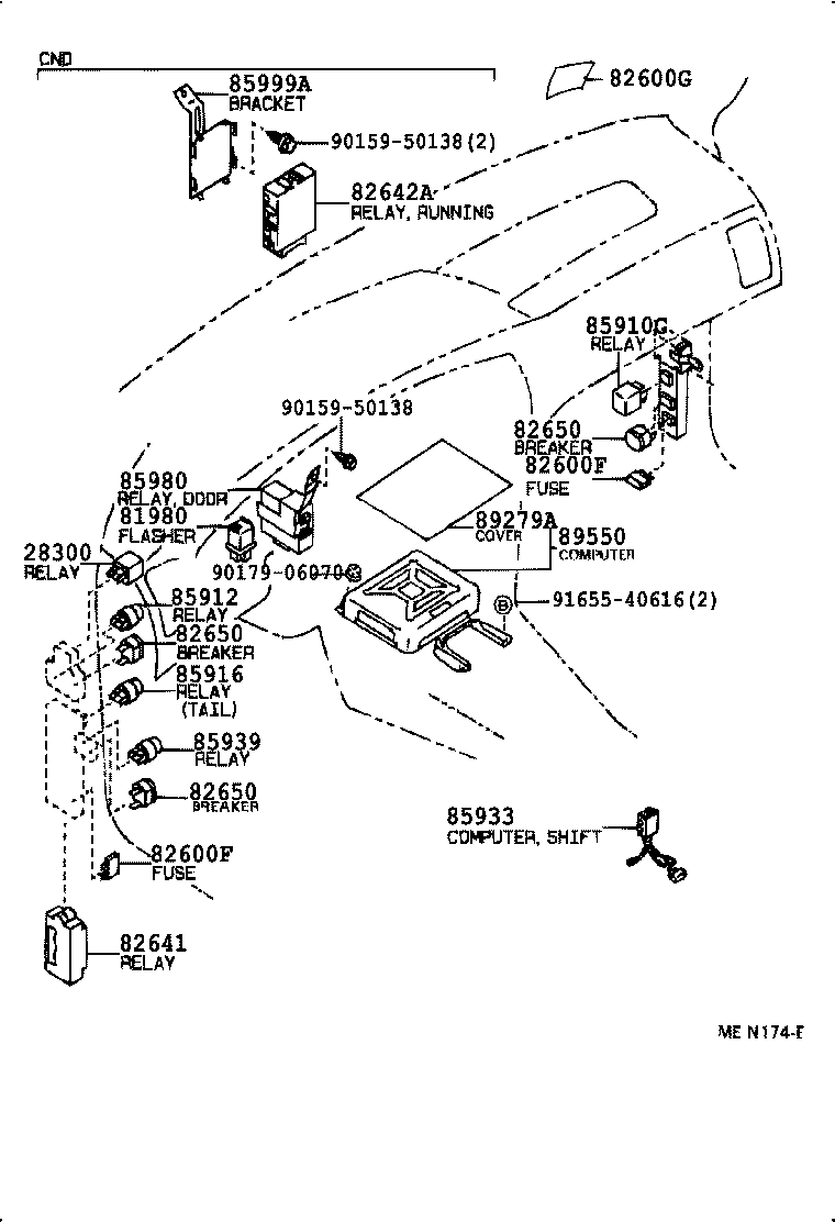 82672-01010 COVER, JUNCTION BLOCK product image