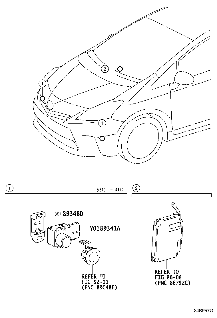 89341-28480-E2 SENSOR, ULTRASONIC, NO.1 product image