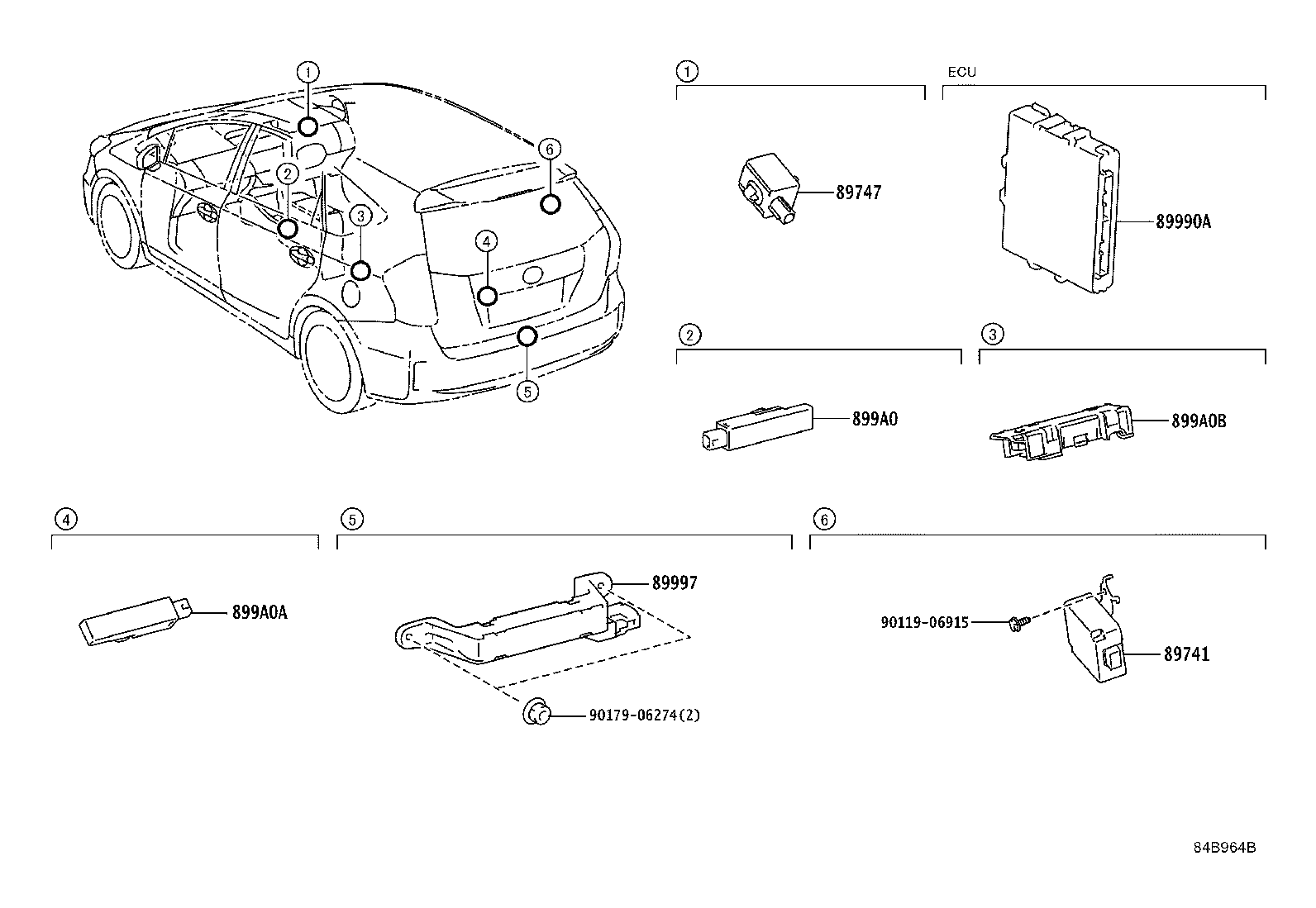 89990-47100 COMPUTER ASSY, SMART KEY product image