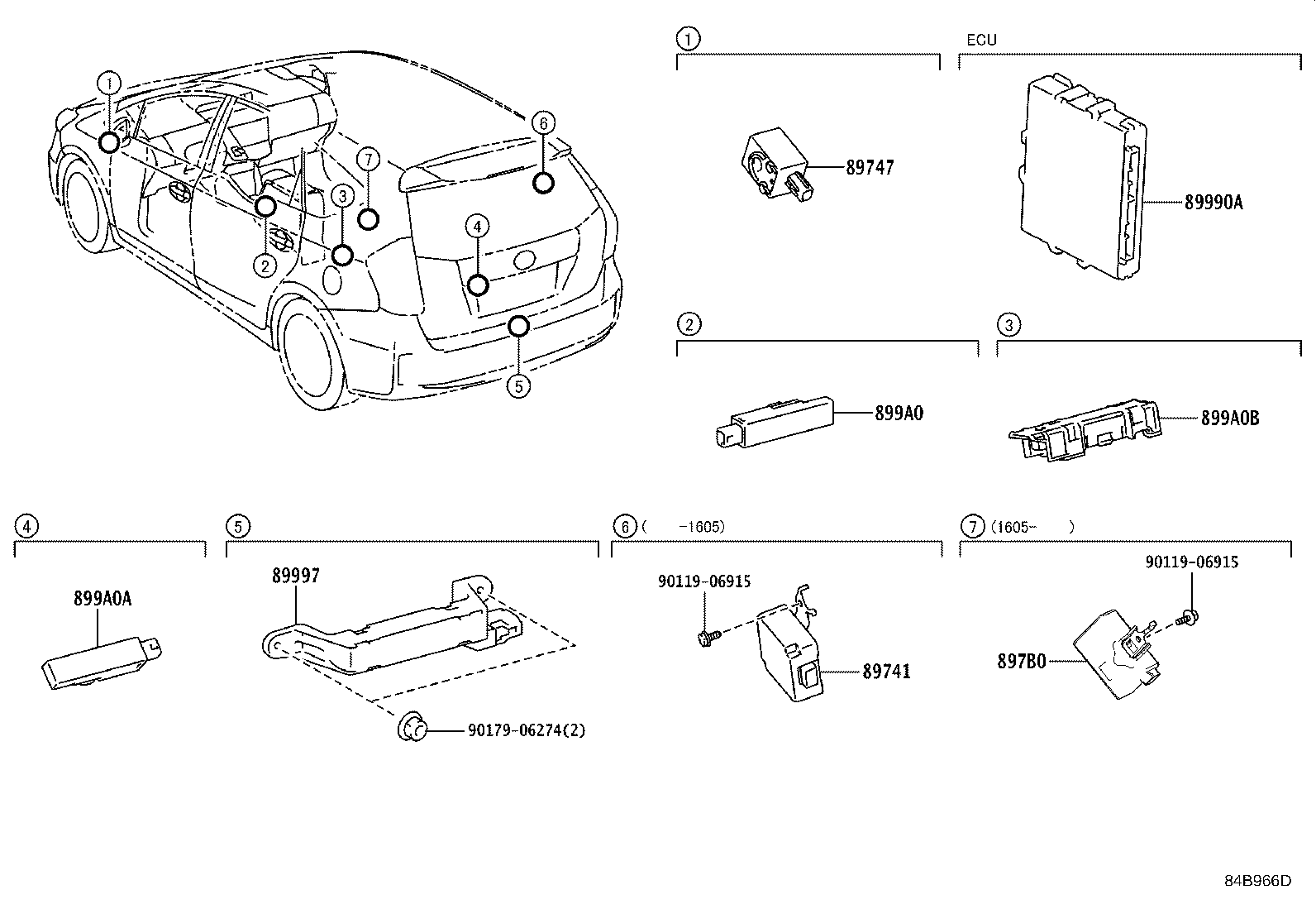Toyota 89990-47110 COMPUTER ASSY, SMART KEY