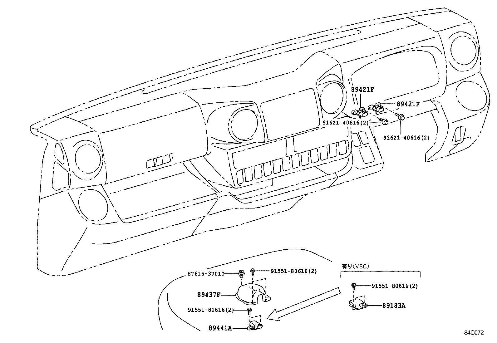89545-37091 SENSOR, SPEED, REAR RH product image