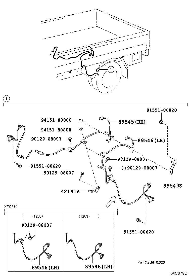 89545-37091 SENSOR, SPEED, REAR RH product image