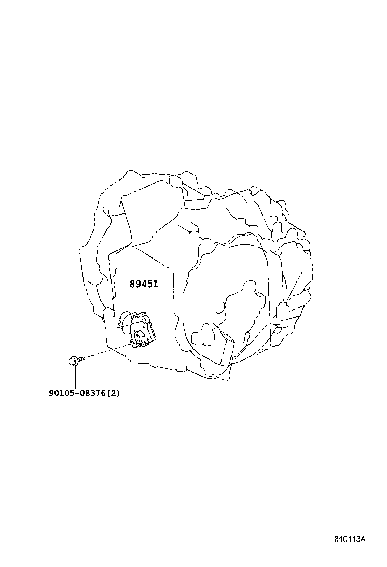 Toyota 89413-06010 SENSOR, TRANSMISSION REVOLUTION