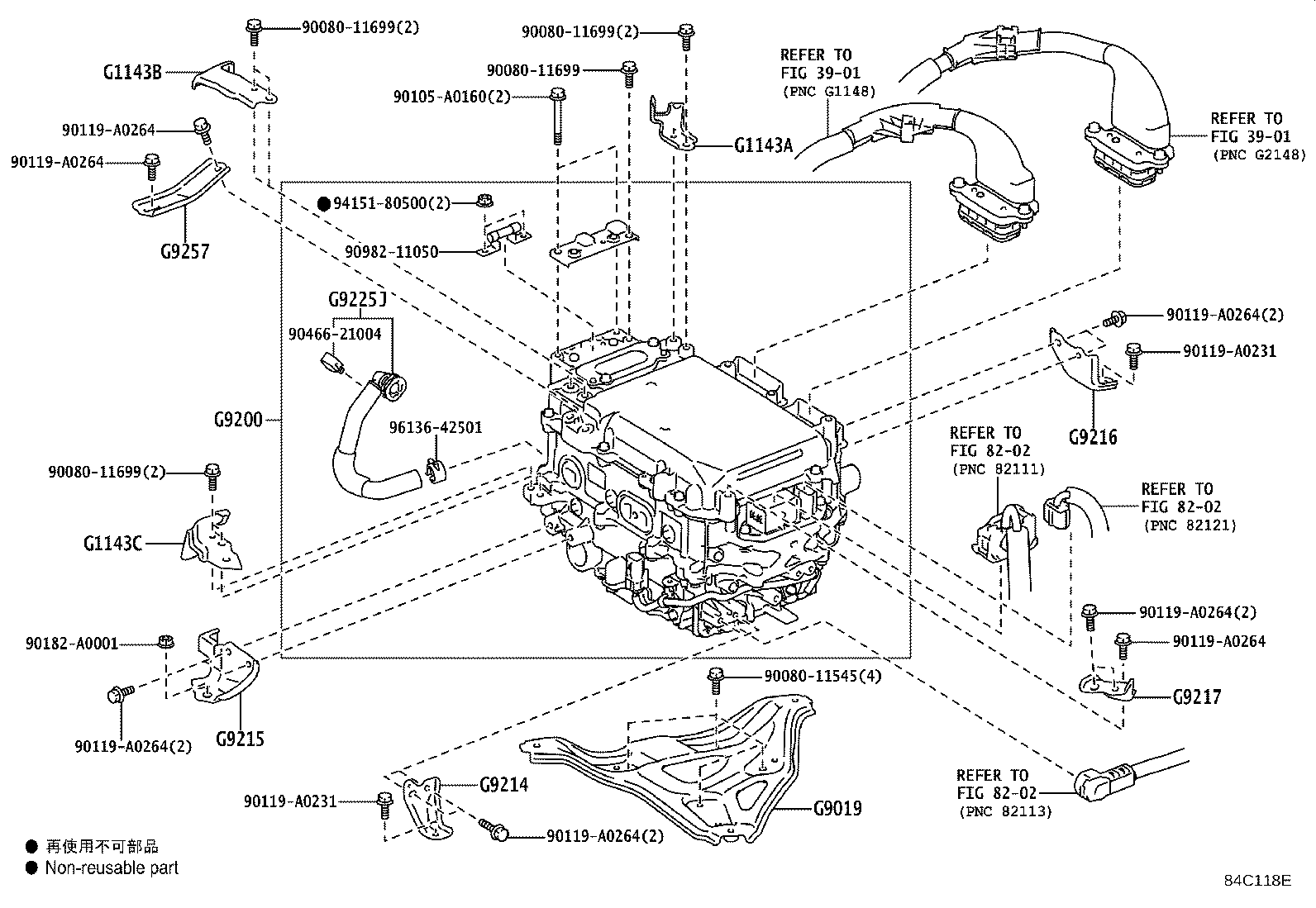 Toyota G9015-06010 BRACKET, INVERTER, NO.2
