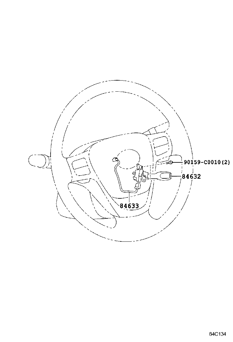 84633-02030 WIRE, CRUISE CONTROL SWITCH product image