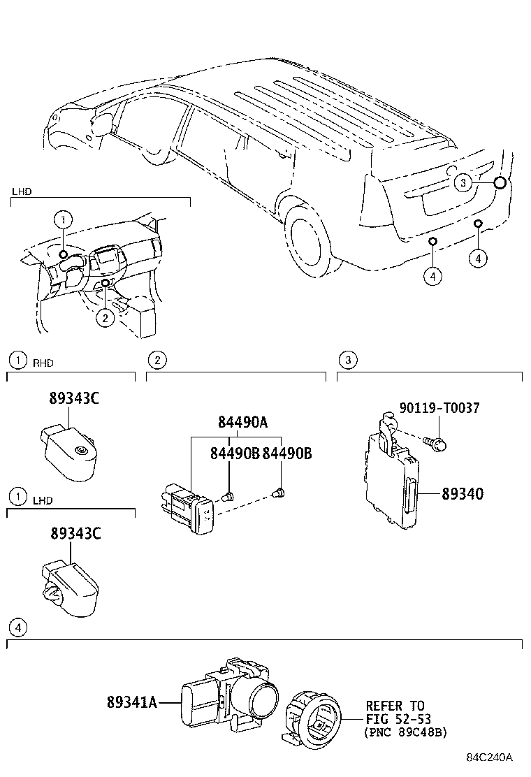 89741-0K014 RECEIVER, DOOR CONTROL product image