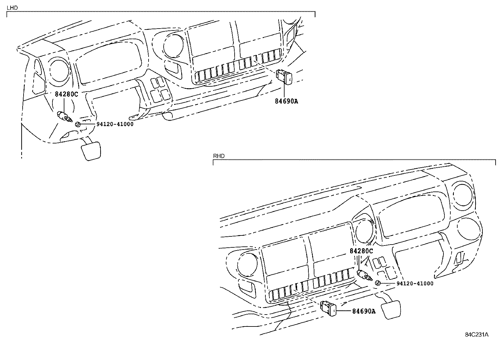 84640-37080 SWITCH ASSY, POWER TAKE-OFF CLUTCH product image