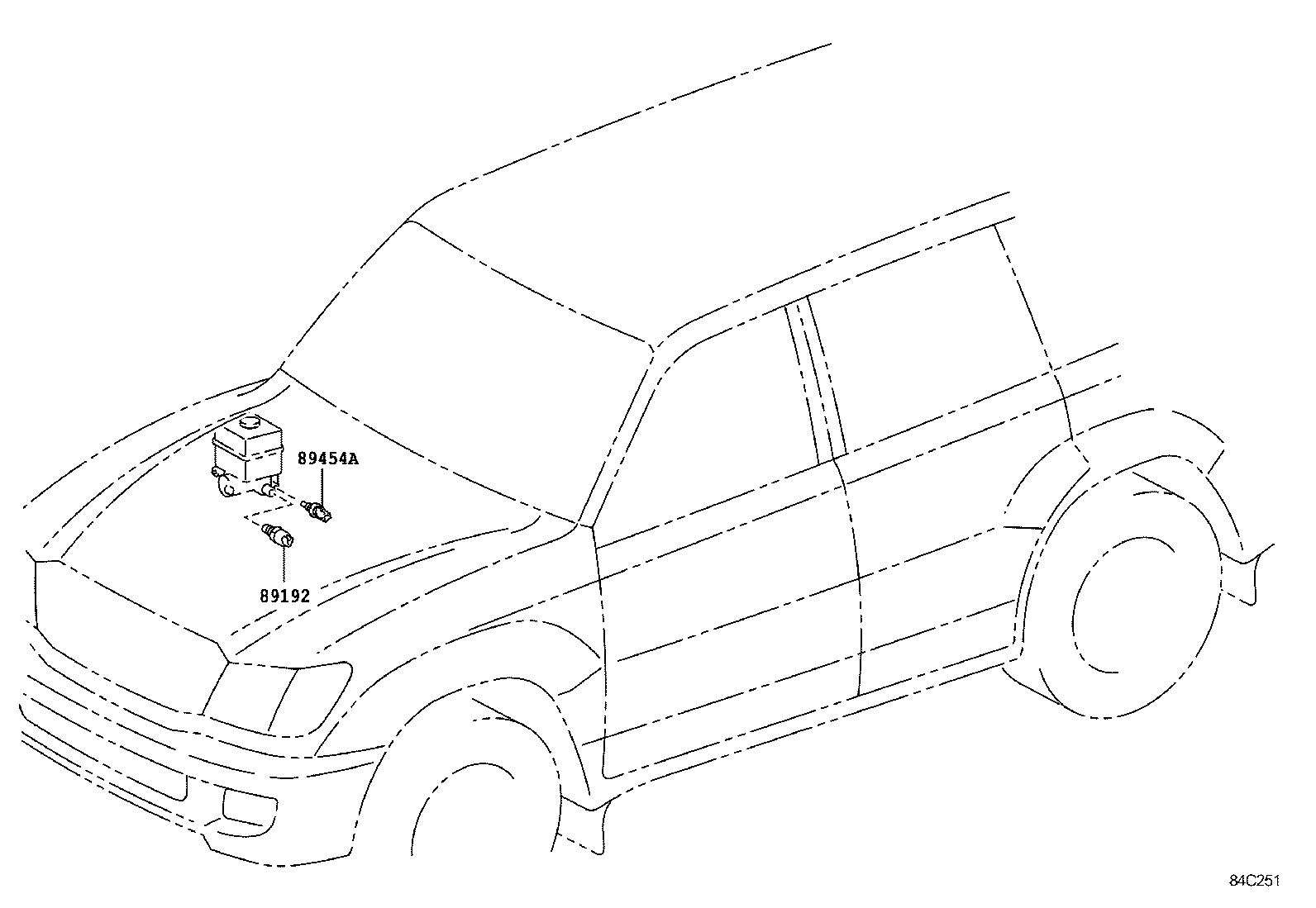 89192-60020 SENSOR, PRESSURE ACCUMULATOR product image