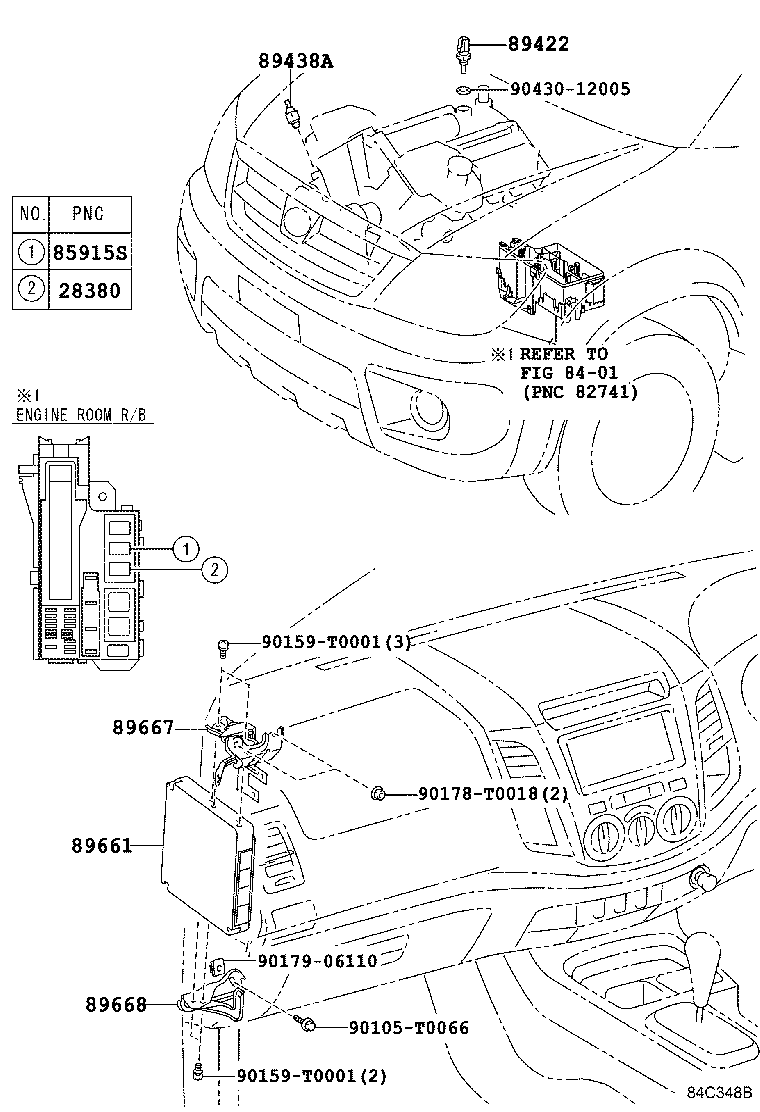 Toyota 89668-0K070 BRACKET, ENGINE CONTROL COMPUTER, NO.2