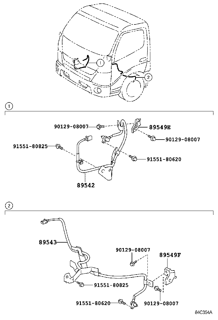 89545-37201 SENSOR, SPEED, REAR RH product image