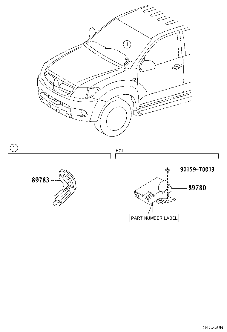 89783-71042 AMPLIFIER, TRANSPONDER KEY product image