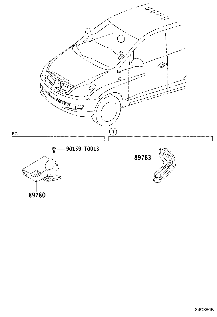 89730-0K322 COMPUTER ASSY, THEFT WARNING product image