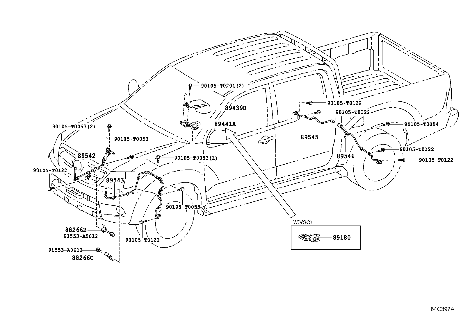 Toyota 89440-71030 SENSOR, DECELERATION