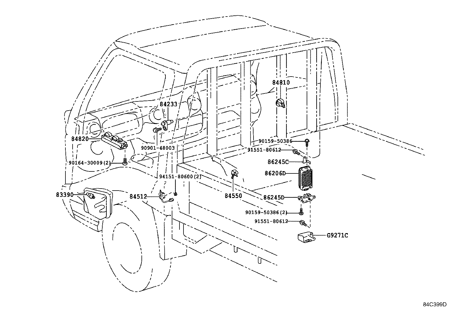 84152-37081 SWITCH, HEADLAMP LEVELING product image