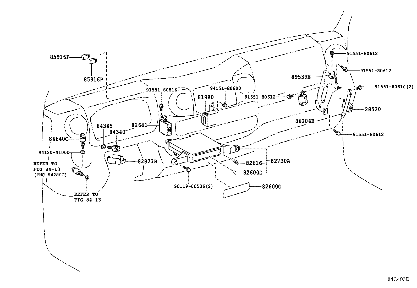 84152-37081 SWITCH, HEADLAMP LEVELING product image