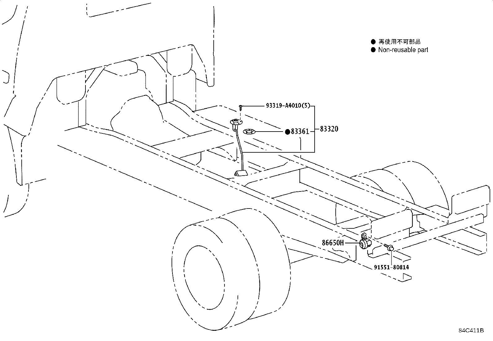 84152-37081 SWITCH, HEADLAMP LEVELING product image