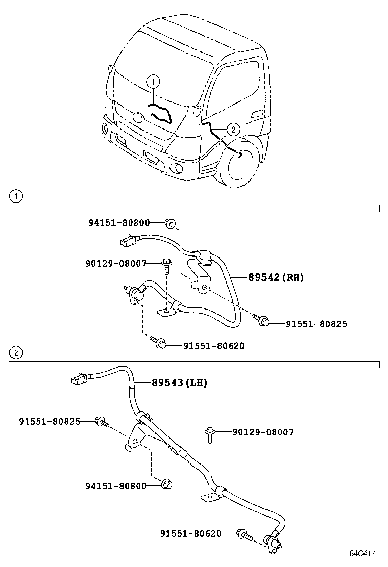 89545-37201 SENSOR, SPEED, REAR RH product image
