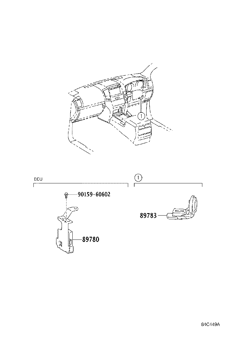 89780-60470 COMPUTER ASSY, TRANSPONDER KEY product image