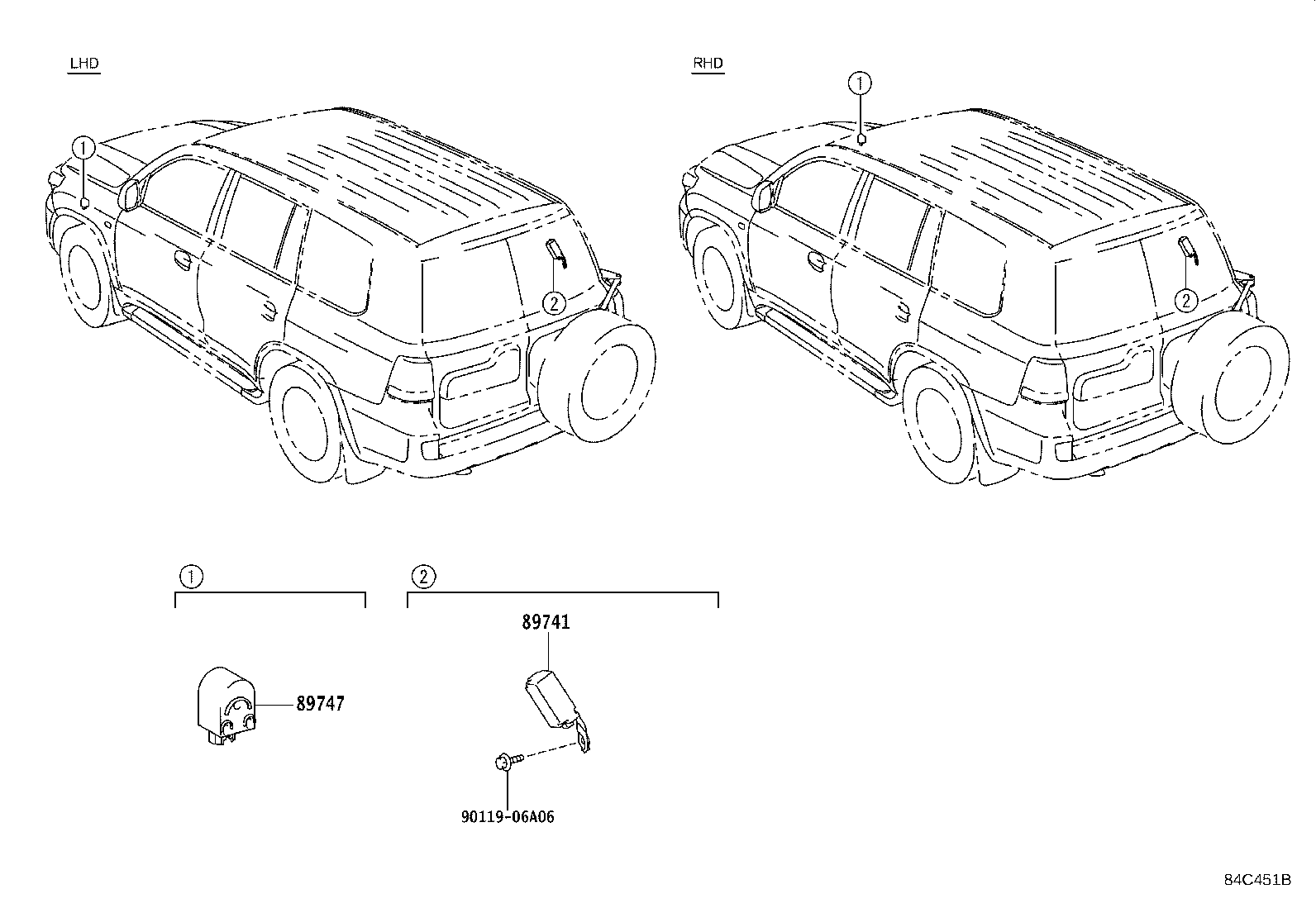89741-60571 RECEIVER, DOOR CONTROL product image