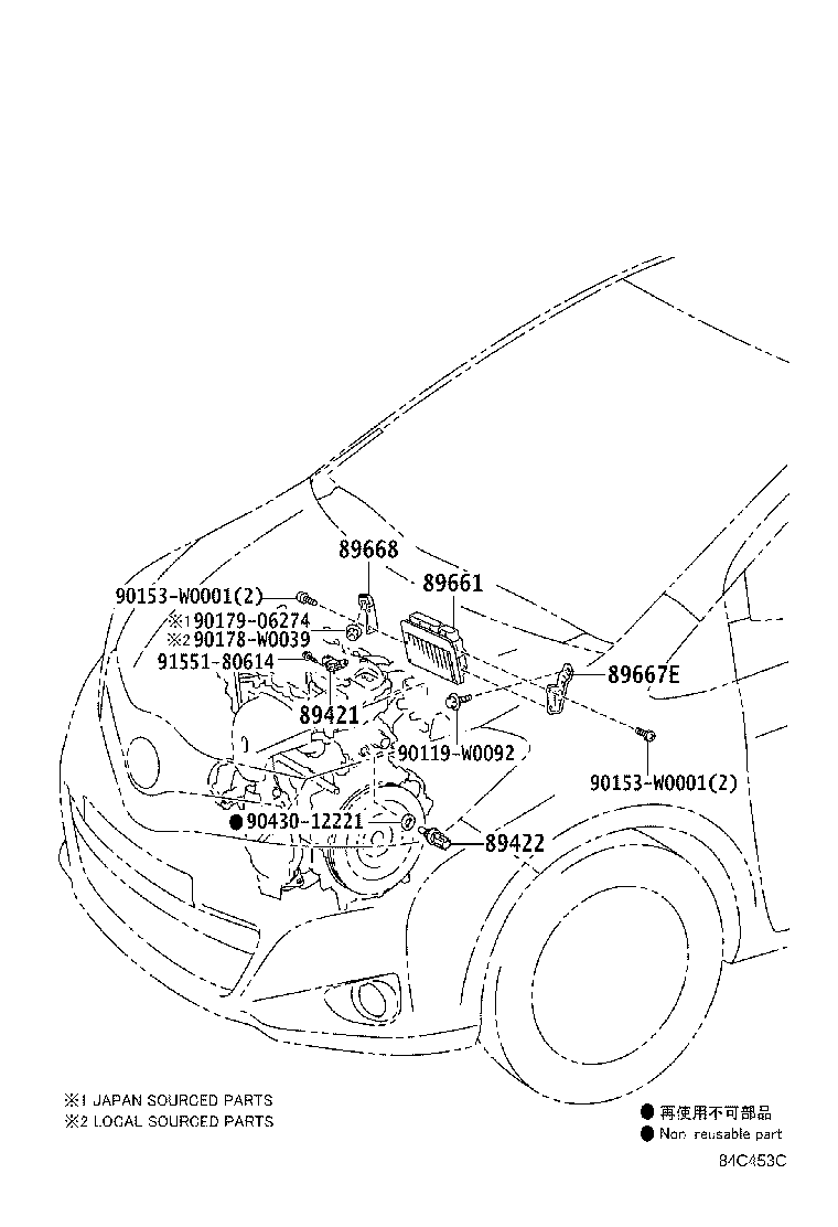 89421-47010 SENSOR ASSY, VACUUM (FOR E.F.I.) product image