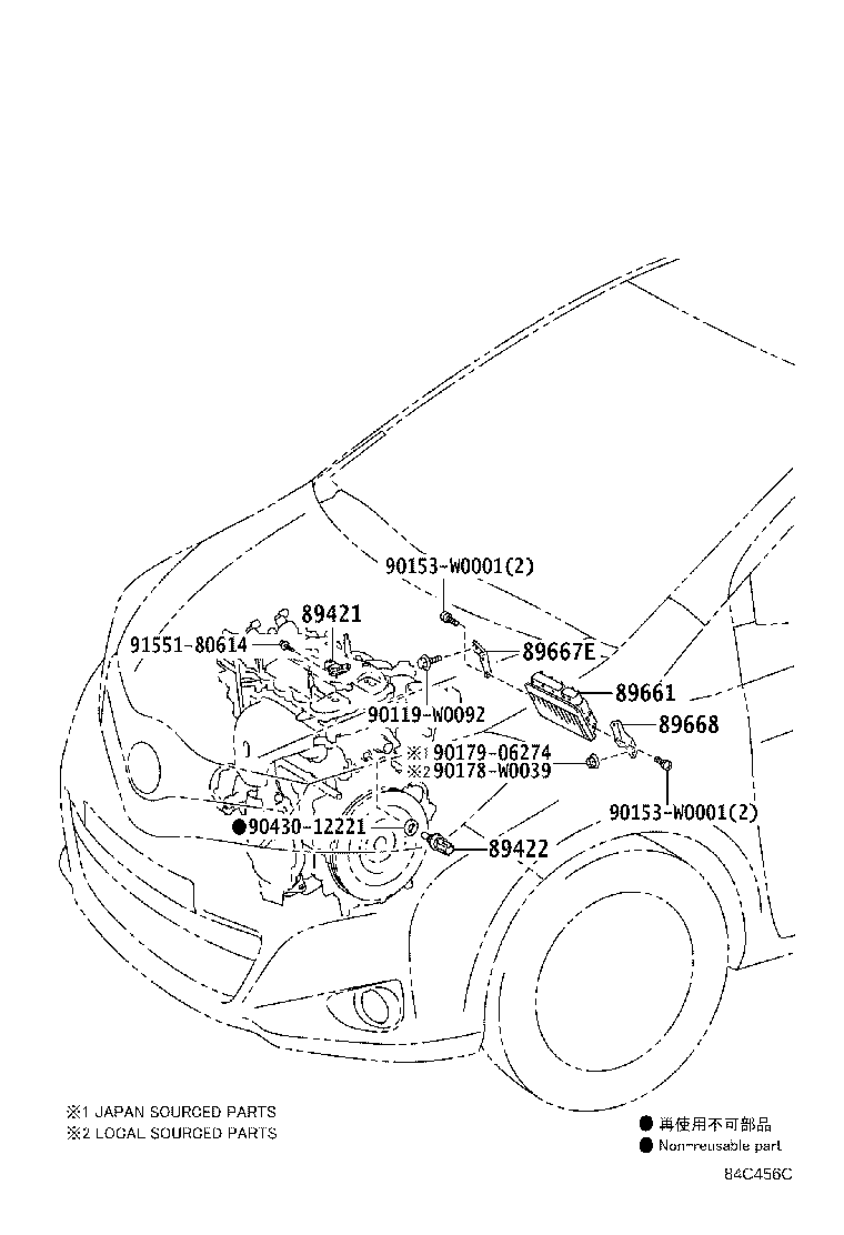 89421-47010 SENSOR ASSY, VACUUM (FOR E.F.I.) product image