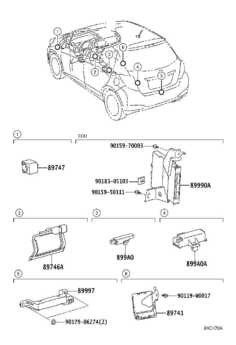 89740-0D080 RECEIVER, DOOR CONTROL product image