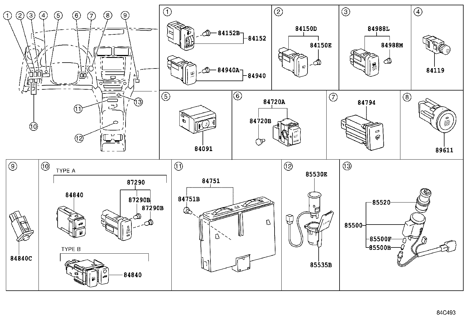 28850-31010 SENSOR ASSY, BATTERY CURRENT product image