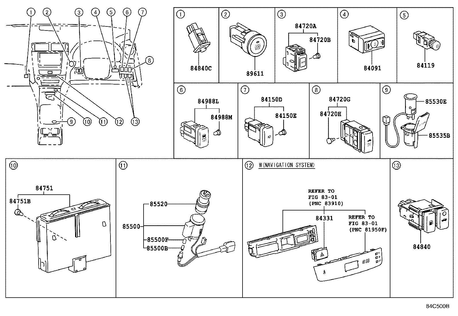 83320-53050 GAGE ASSY, FUEL SENDER product image