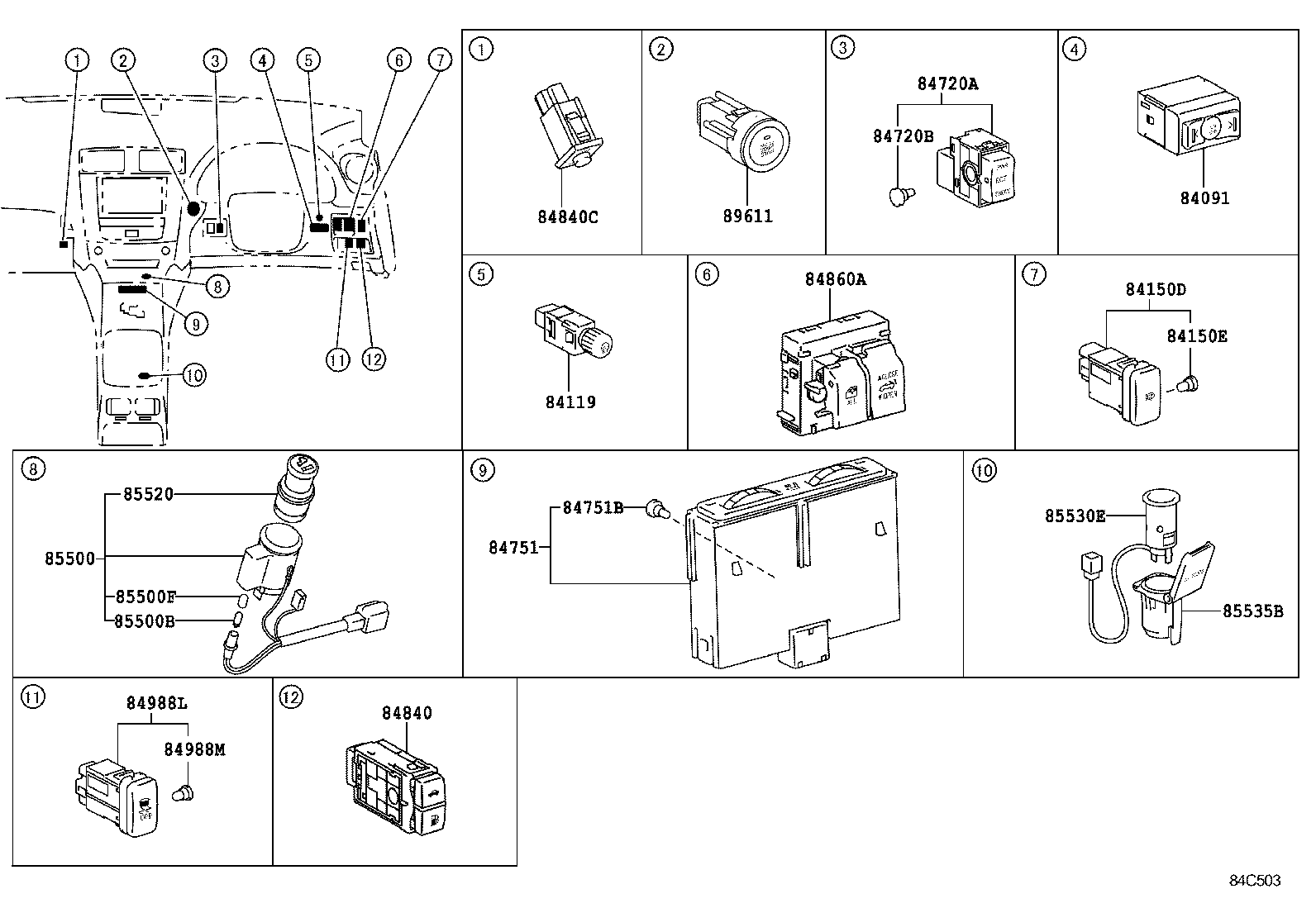 82672-53160 COVER, JUNCTION BLOCK product image