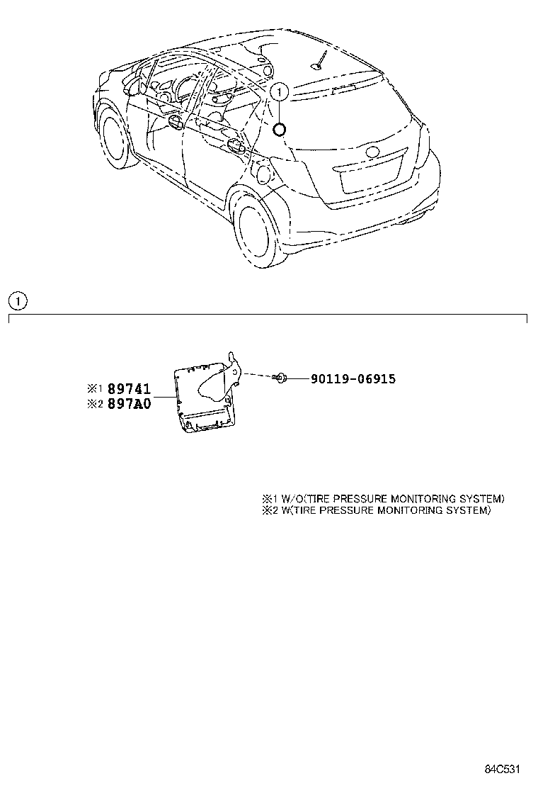 897A0-52010 RECEIVER ASSY,DOOR CONTROL & TIRE PRESSURE MONITORING SYSTEM product image